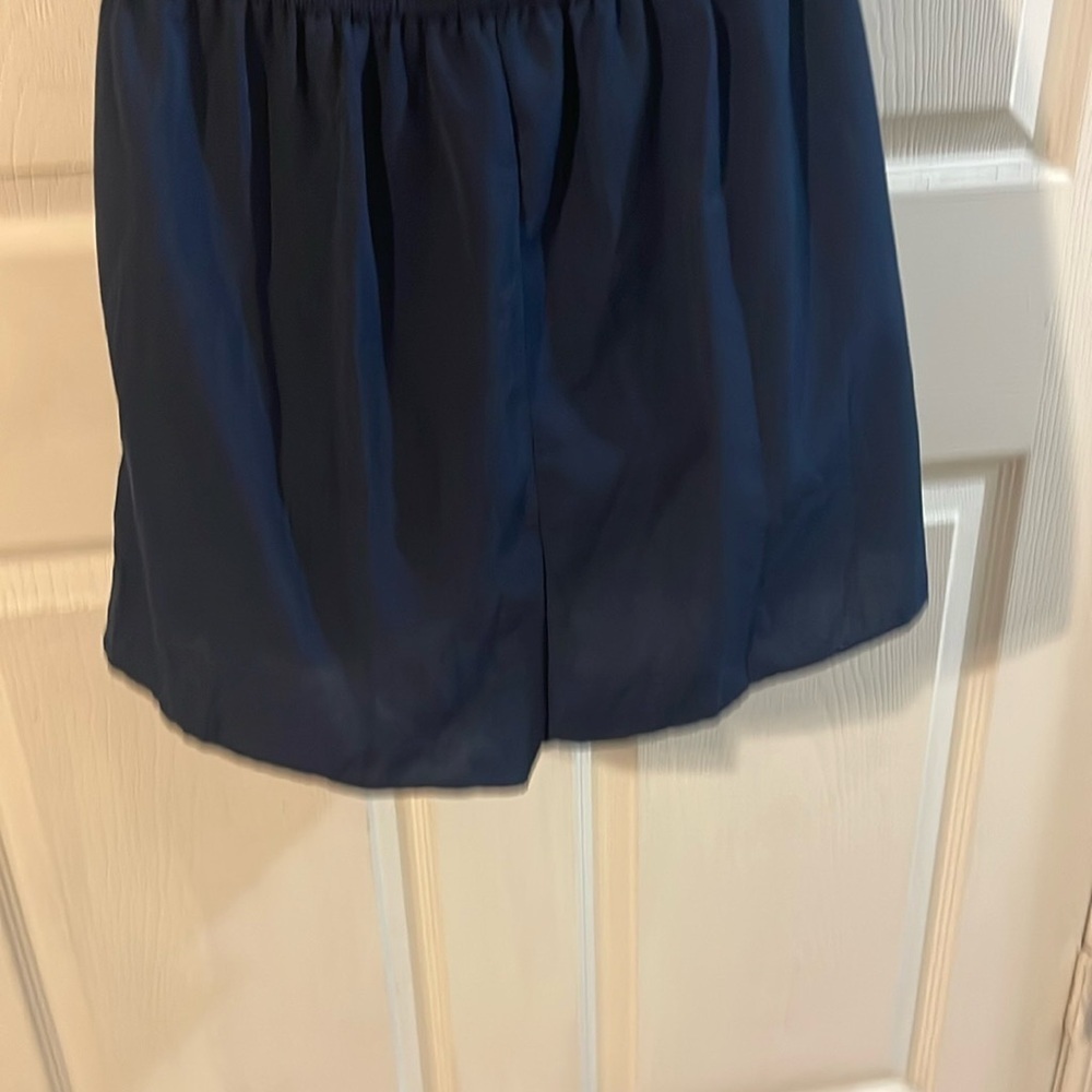 BeBop Navy Button-Up Romper - Picture 7 of 10